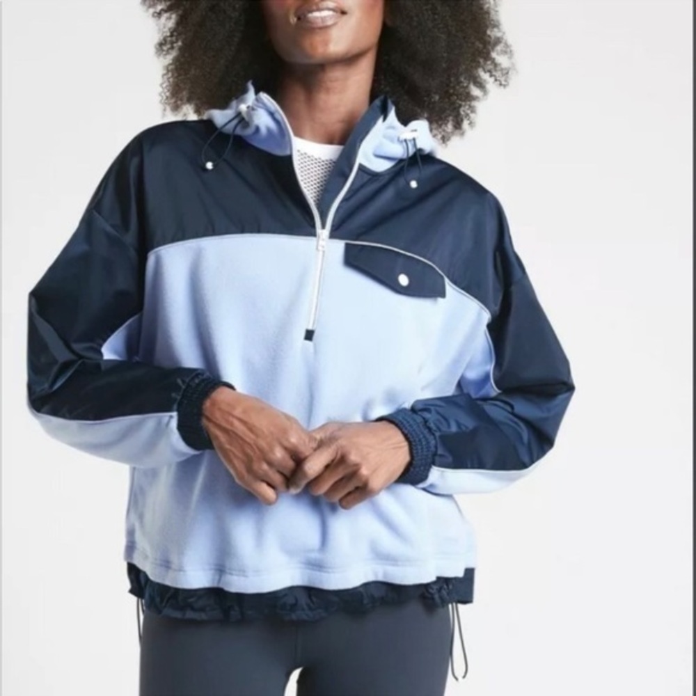Athleta Zion Micro Fleece 1/2 Zip Pullover Large